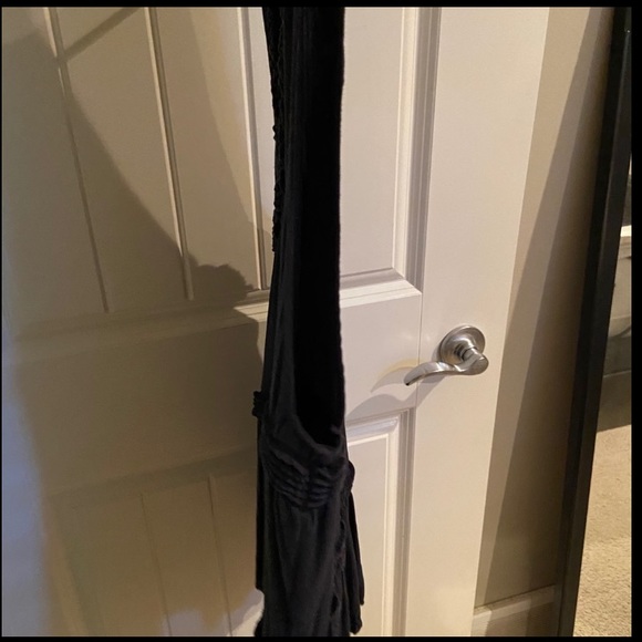 Free People Black Long Flowy Tank Top - Picture 2 of 4